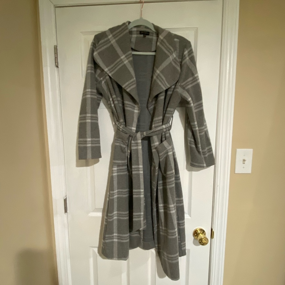 Grey Check overcoat